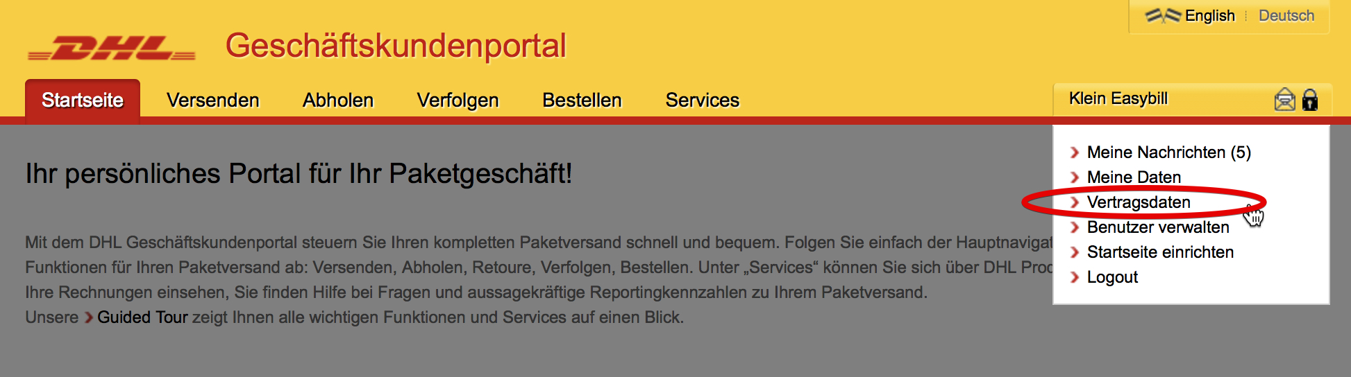 Featured image of post Dhl Geschaftskundenportal Over the time it has been ranked as high as 13 849 in the world while most of its traffic comes from germany